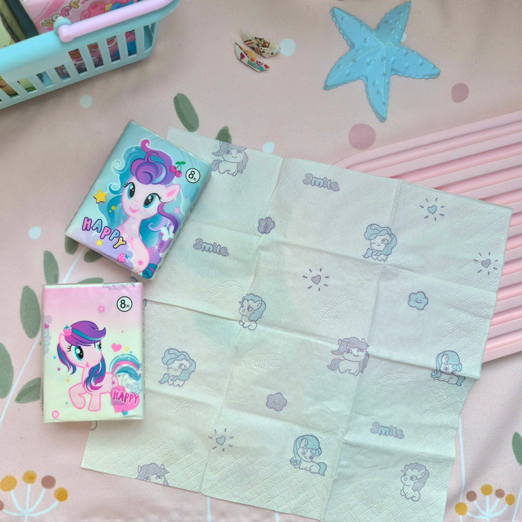 دستمال کاغذی جیبی طرحدار پونی