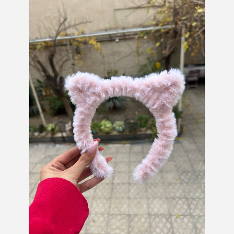 تل مو اکسسوری دخترانه طرح گربه ای پولیشی در 4 رنگ