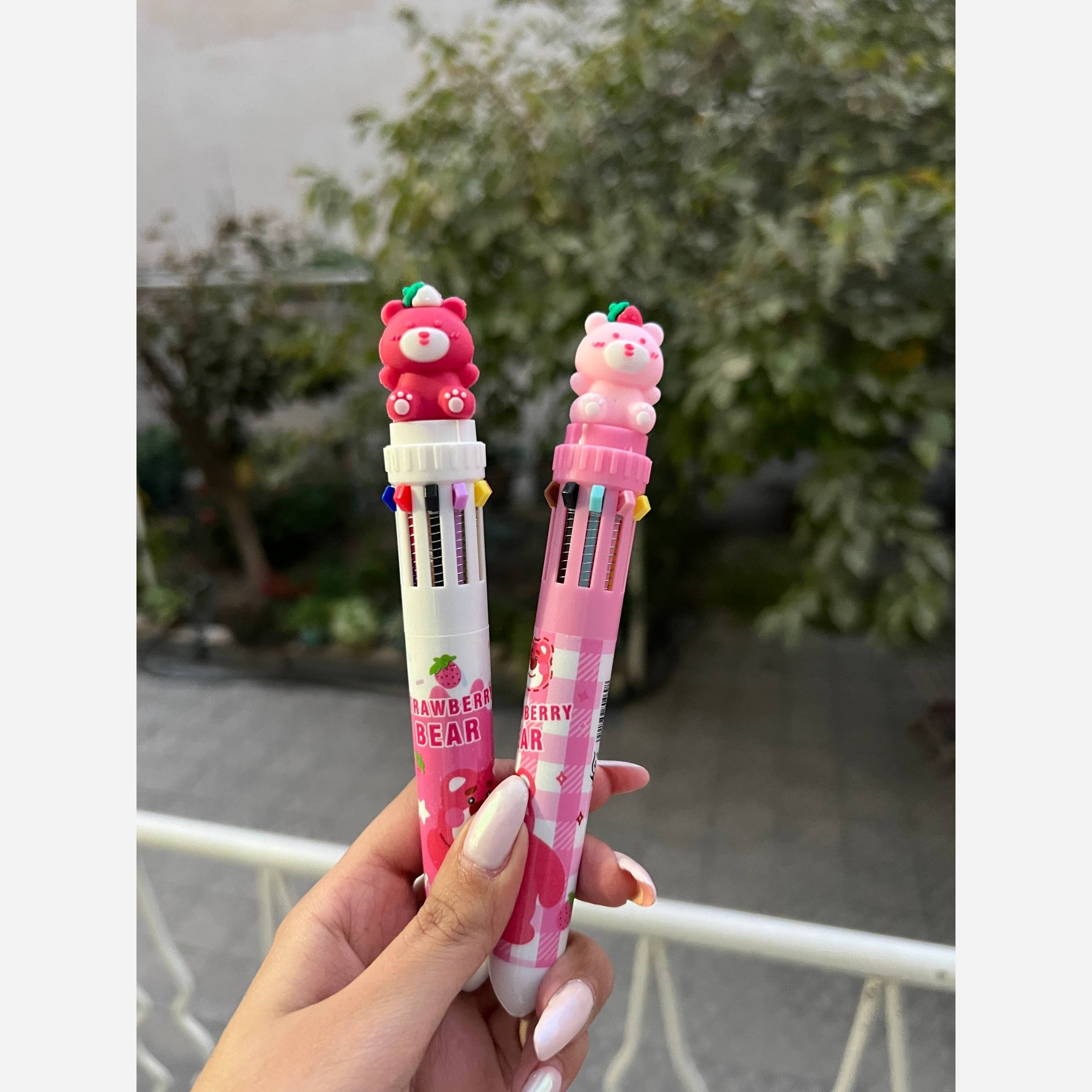 خودکار multicolor لاتسو 10 رنگ صورتی