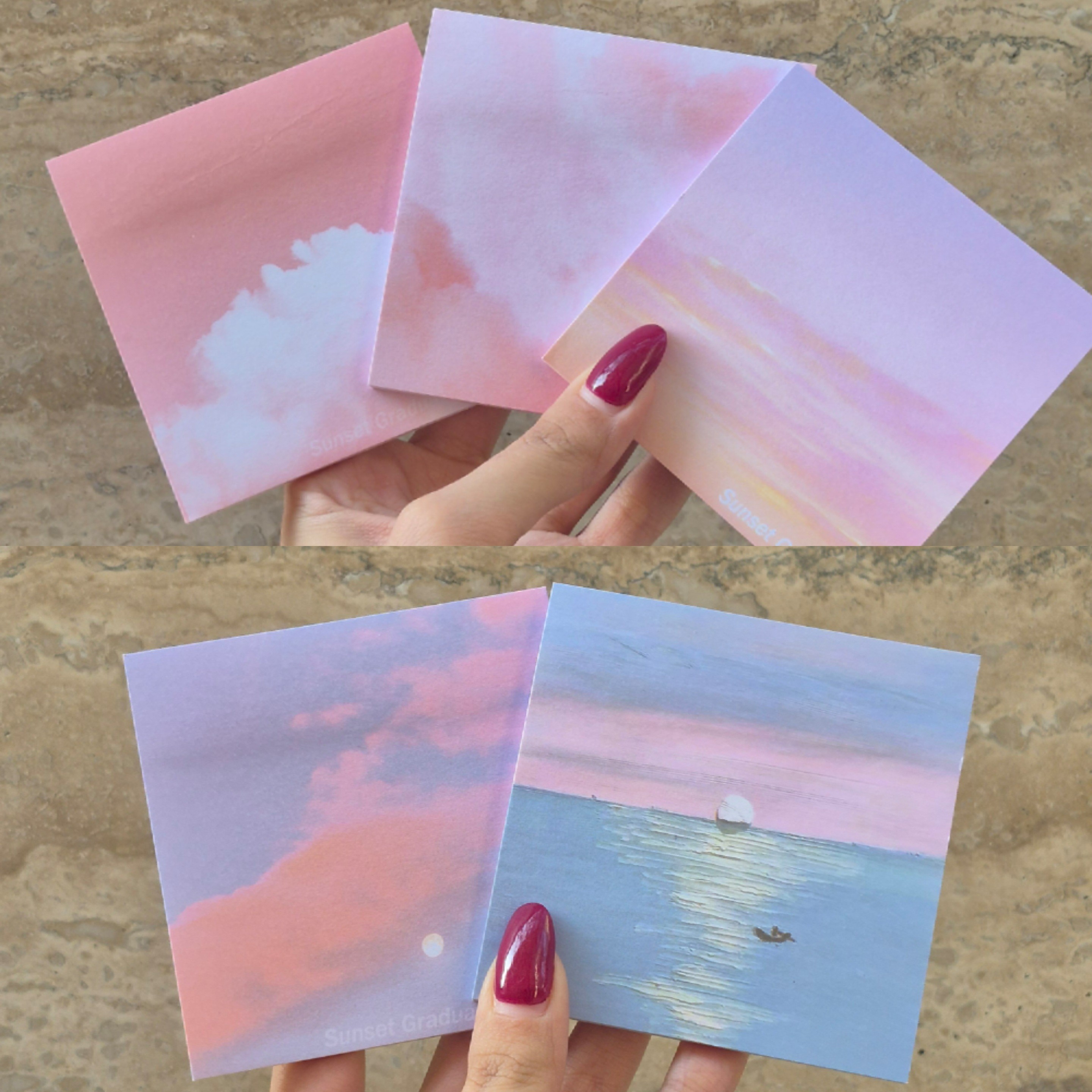 استیک نوت sunset پینترستی 5 رنگ