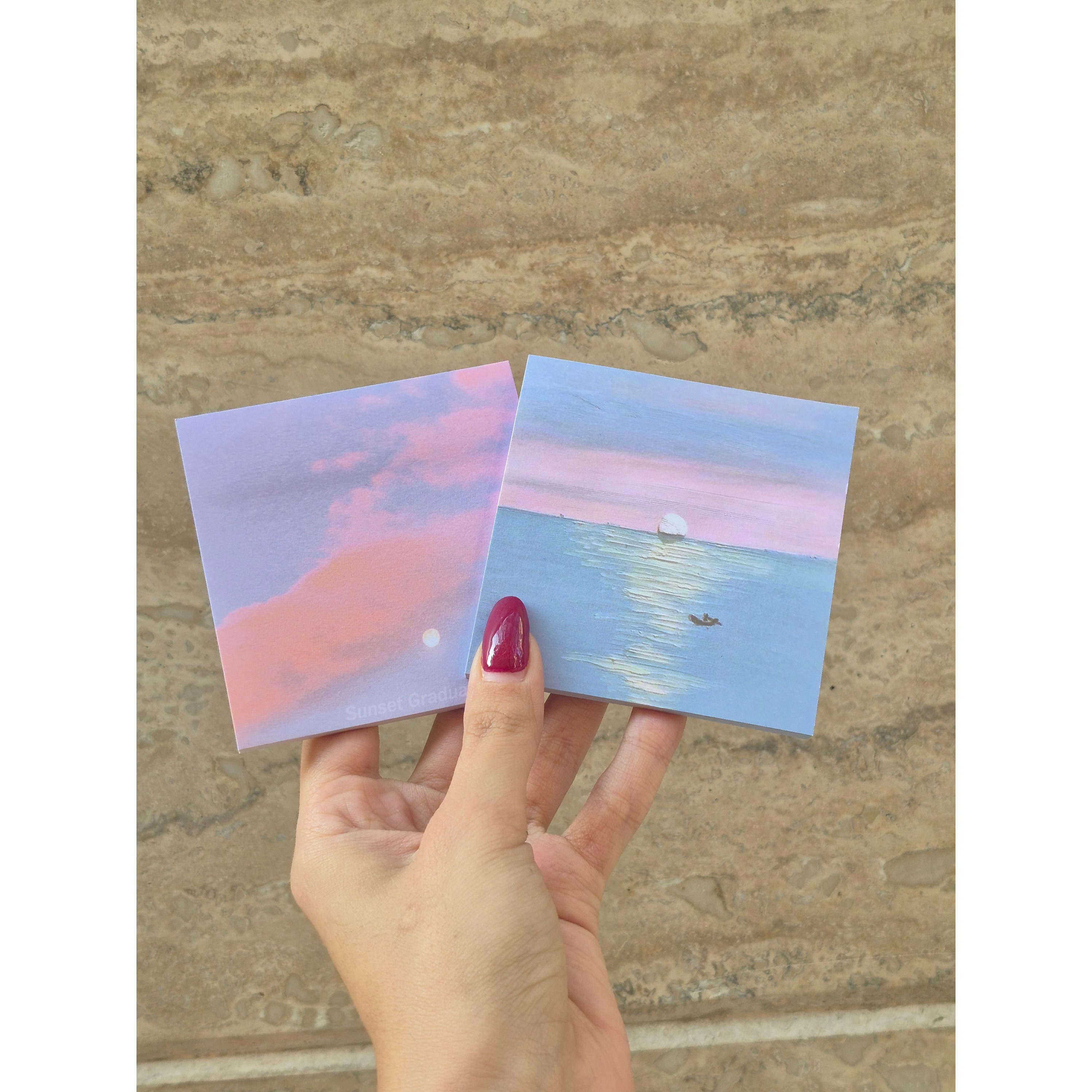 استیک نوت sunset پینترستی 5 رنگ