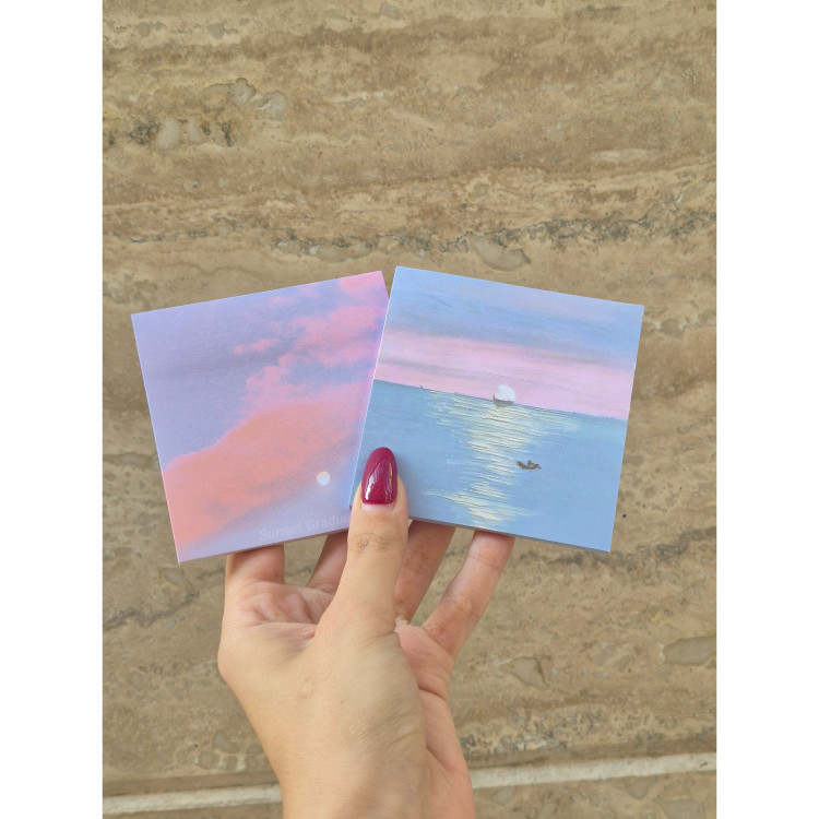 استیک نوت sunset پینترستی 5 رنگ