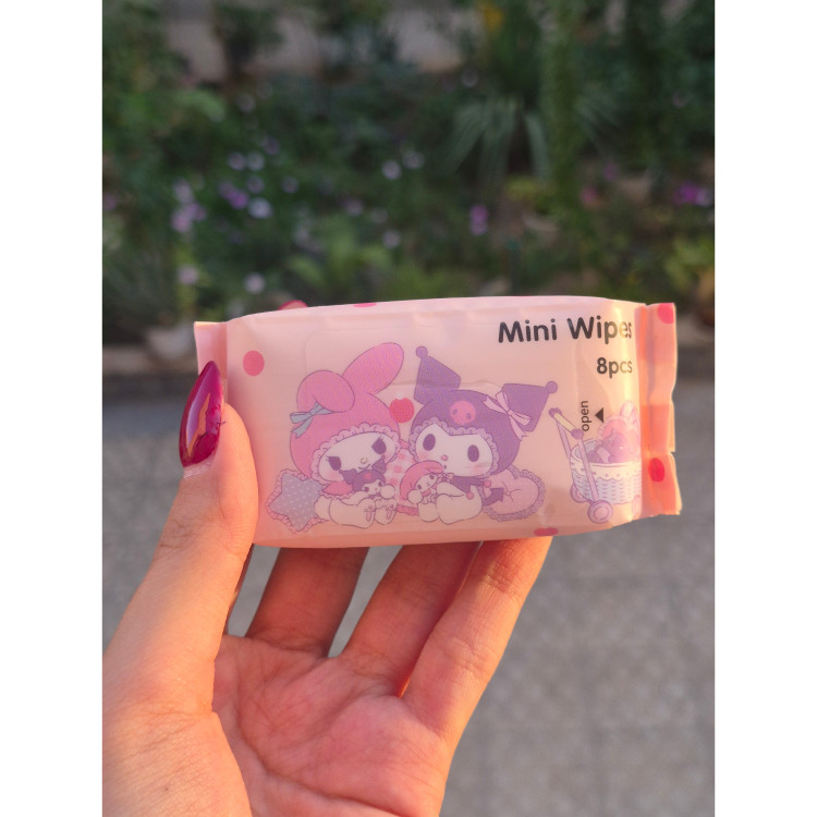 دستمال مرطوب فانتزی 8 عددی در 5 طرح
