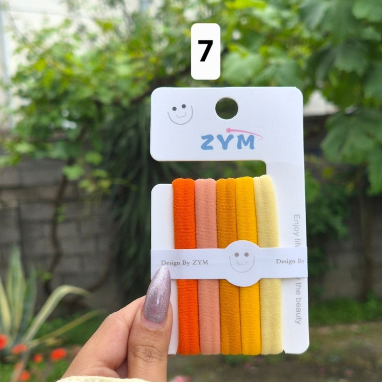 پک کش مو رنگی 5 عددی zym وارداتی