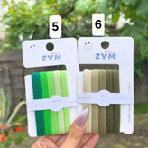 پک کش مو رنگی 5 عددی zym وارداتی